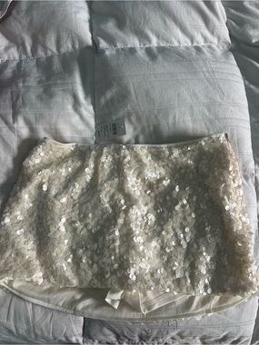 Windsor Ivory Sequin Skort